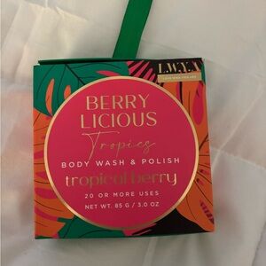 Spongelle Berry Licious Tropics Body Wash - Pink and Orange